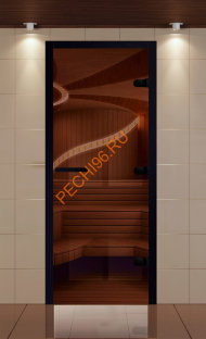 Дверь стеклянная ALDO NEW Black «бронза» 690*1990 мм коробка бук чёрная Дверь стеклянная ALDO NEW Black «бронза» 690*1990 мм коробка бук чёрная