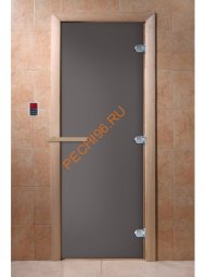 Дверь стеклянная DoorWood графит матовый, 2000х800 мм Дверь стеклянная DoorWood графит матовый, 2000х800 мм