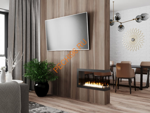 Биокамин Русский огонь Честер Торцевой 700 встраиваемый