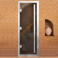 Дверь в хамам стеклянная Арта Премьер Арт 60G Иллюзия, коробка алюминий с порогом Дверь в хамам стеклянная Арта Премьер Арт 60G Иллюзия, коробка алюминий с порогом