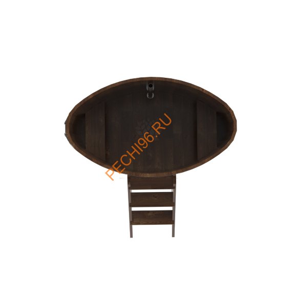 Купель для бани BentWood овальная из сращённой морёной лиственницы, 0,80х1,42 м Купель для бани BentWood овальная из сращённой морёной лиственницы, 0,80х1,42 м