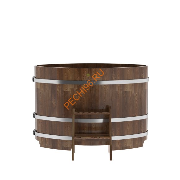 Купель для бани BentWood овальная из сращённой морёной лиственницы, 0,80х1,42 м Купель для бани BentWood овальная из сращённой морёной лиственницы, 0,80х1,42 м