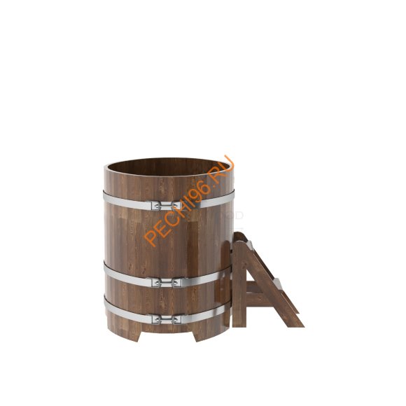 Купель для бани BentWood овальная из сращённой морёной лиственницы, 0,80х1,42 м Купель для бани BentWood овальная из сращённой морёной лиственницы, 0,80х1,42 м