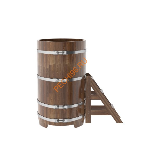 Купель для бани BentWood овальная из сращённой морёной лиственницы, 0,80х1,42 м Купель для бани BentWood овальная из сращённой морёной лиственницы, 0,80х1,42 м