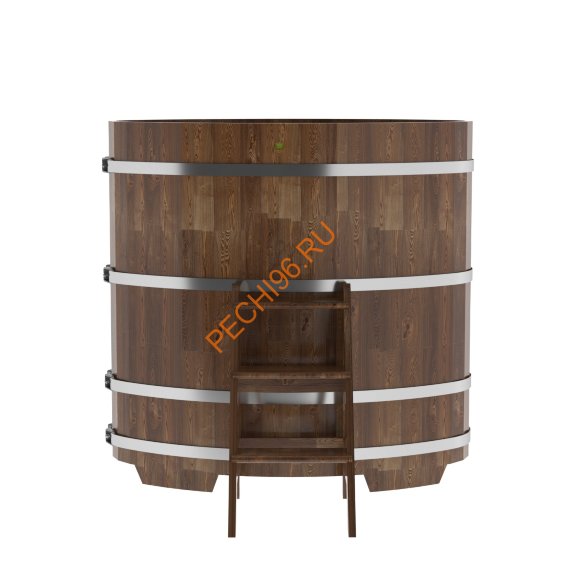 Купель для бани BentWood овальная из сращённой морёной лиственницы, 0,80х1,42 м Купель для бани BentWood овальная из сращённой морёной лиственницы, 0,80х1,42 м