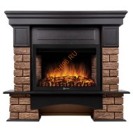 Электрокамин Electrolux EFP/P-2520LS N с порталом Firelight Forte Wood 25, камень темный, венге