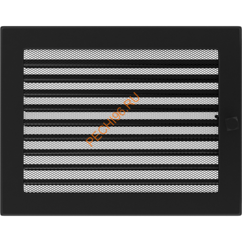 Вентиляционная решетка Kratki 22/30CX 220х300 мм черный