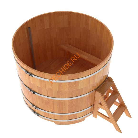 Купель для бани BentWood круглая из сращённой лиственницы, D1,8 м Купель для бани BentWood круглая из сращённой лиственницы, D1,8 м