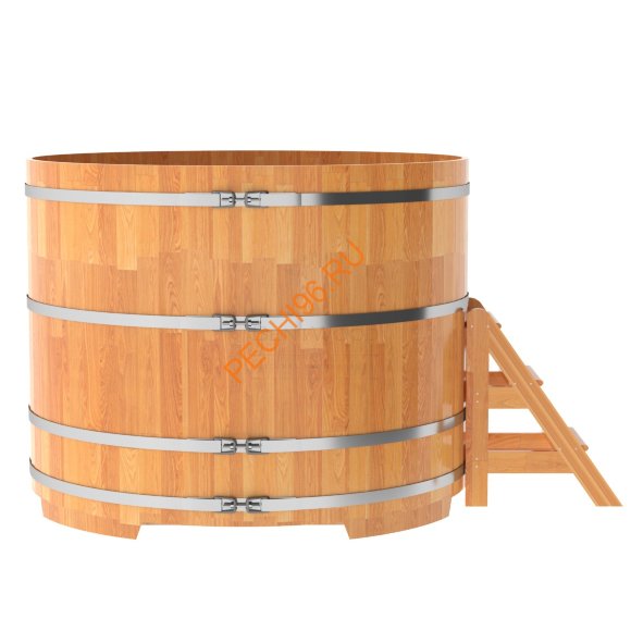 Купель для бани BentWood круглая из сращённой лиственницы, D1,8 м Купель для бани BentWood круглая из сращённой лиственницы, D1,8 м