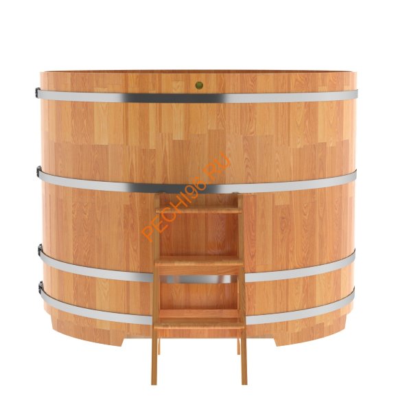 Купель для бани BentWood круглая из сращённой лиственницы, D1,8 м Купель для бани BentWood круглая из сращённой лиственницы, D1,8 м