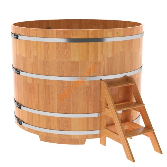 Купель для бани BentWood круглая из сращённой лиственницы, D1,8 м Купель для бани BentWood круглая из сращённой лиственницы, D1,8 м