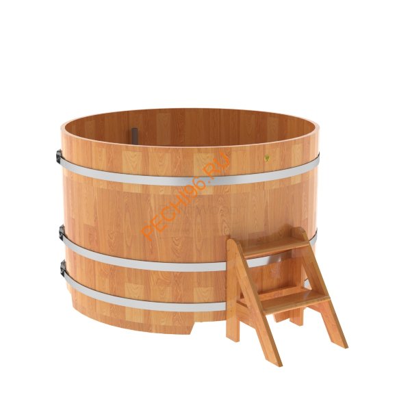 Купель для бани BentWood круглая из сращённой лиственницы, D1,8 м Купель для бани BentWood круглая из сращённой лиственницы, D1,8 м