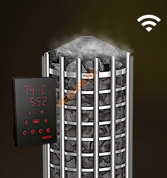 Электрическая печь Harvia Glow Corner TRC90XE + CX001WiFi Электрическая печь Harvia Glow Corner TRC90XE + CX001WiFi