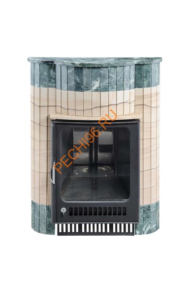 Портал для банной печи Ферингер Малютка ПФ Окаменевшее дерево перенесённый рисунок+Змеевик