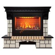 Электрокамин RealFlame Stone New 26/HL AO с очагом 3D Helios 26