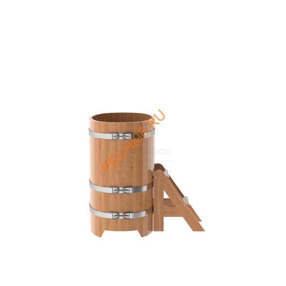 Купель для бани BentWood овальная из дуба Премиум, 0,59х1,06 м