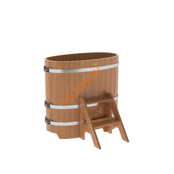 Купель для бани BentWood овальная из дуба Премиум, 0,59х1,06 м