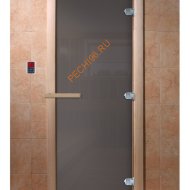 Дверь стеклянная DoorWood Сумерки графит, 1900х700 мм