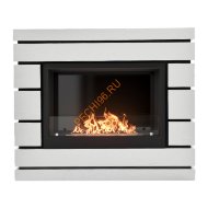 Биокамин Firelight BFP/P-2520, с порталом Moderno 25 шпон белый дуб