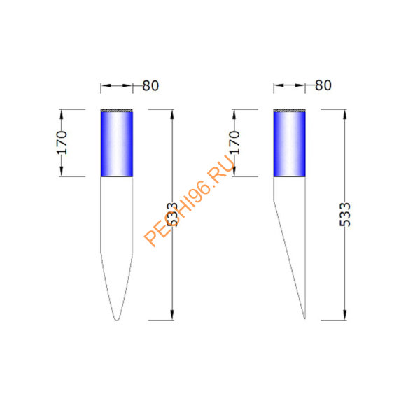 Светильник для сауны Licht-2000 Torcia Vetro настенный