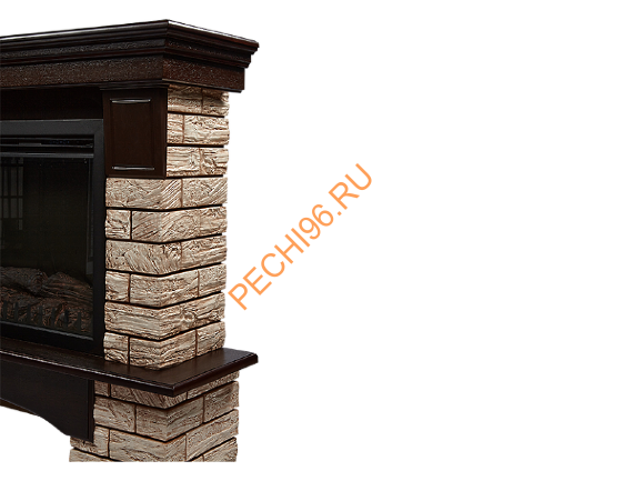 Электрокамин Electrolux Sphere Plus EFP/P-2720RLS с порталом Firelight Forte Wood 25, камень коричневый
