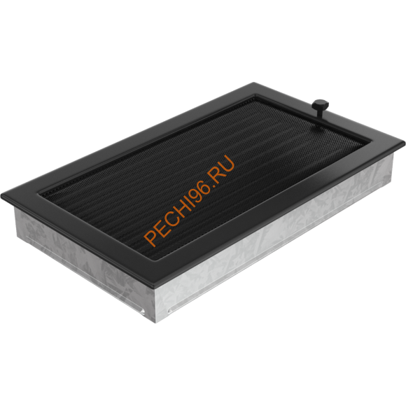 Вентиляционная решетка Kratki 22/37CX 220х370 мм черный