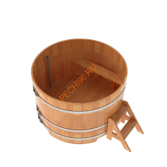 Купель для бани BentWood круглая из сращённой лиственницы, D1,5 м