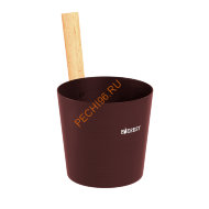 Шайка EVEREST DARK BROWN 5 л, алюминий (TG-46) Шайка EVEREST DARK BROWN 5 л, алюминий (TG-46)