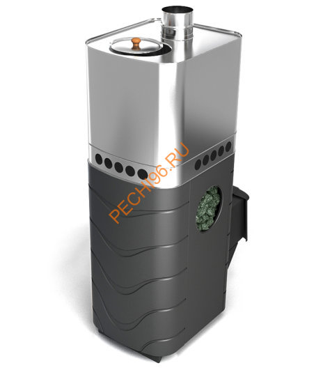 Печь банная ТМФ Бирюса 2013 Carbon, дверца антрацит, ЗК