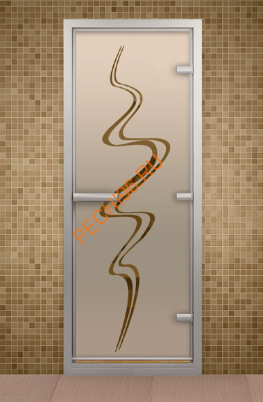 Дверь стеклянная ALDO «Вихрь» коробка алюминий с порогом Дверь стеклянная ALDO «Вихрь» коробка алюминий с порогом