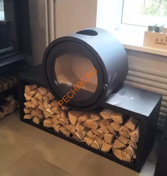 Печь-камин АСТОВ D 600 на подиуме