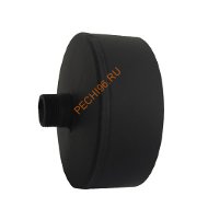 Заглушка LAVA с конденсатоотводом черный d 120 мм сталь 2 мм