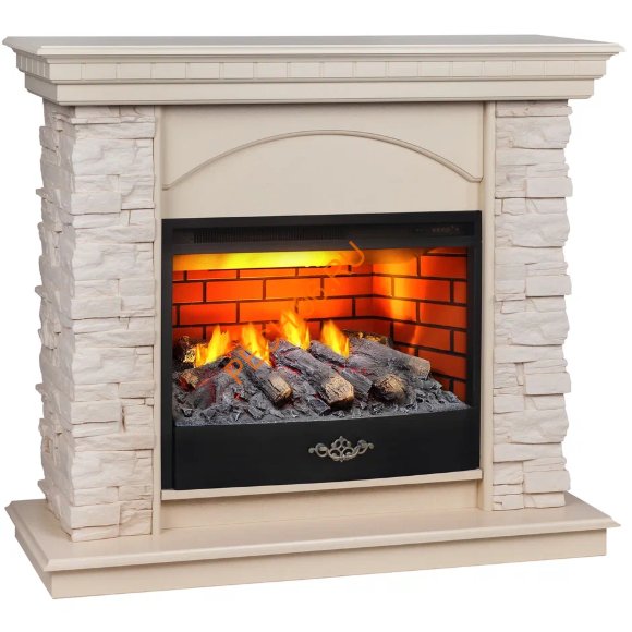 Электрокамин RealFlame Elford 25,5 WT с очагом 3D Firestar 25,5