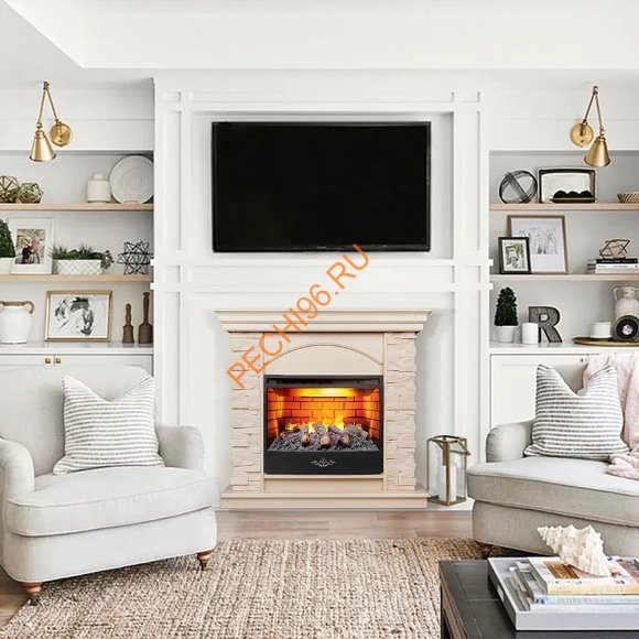 Электрокамин RealFlame Elford 25,5 WT с очагом 3D Firestar 25,5