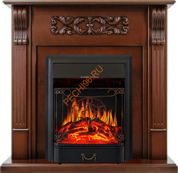 Электрокамин Royal Flame Venice махагон коричневый антик с очагом Majestic FX Электрокамин Royal Flame Venice махагон коричневый антик с очагом Majestic FX