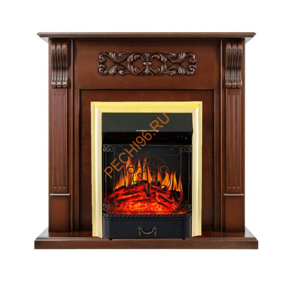 Электрокамин Royal Flame Venice махагон коричневый антик с очагом Majestic FX Электрокамин Royal Flame Venice махагон коричневый антик с очагом Majestic FX
