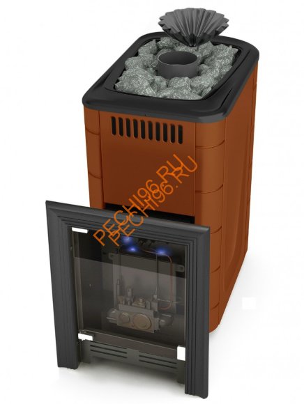 Печь банная ТМФ Таймыр 2017 Inox БСЭ ЗК терракота Печь банная ТМФ Таймыр 2017 Inox БСЭ ЗК терракота
