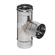 Тройник 90° Феррум, нержавейка AISI 430-0,8 мм, d 120 мм