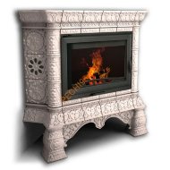 Печь-камин КимрПечь Кострома угловой Белый Печь-камин КимрПечь Кострома угловой Белый