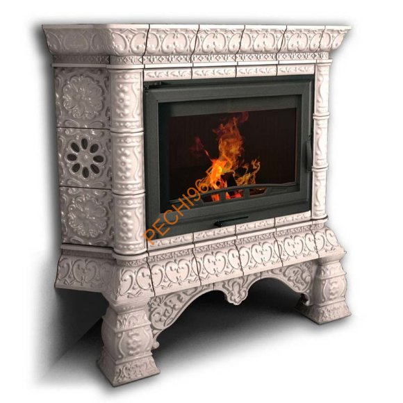 Печь-камин КимрПечь Кострома угловой Белый Печь-камин КимрПечь Кострома угловой Белый