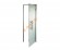 Дверь стеклянная Grandis GS 7х20-М-Н-Si коробка алюминий Silver