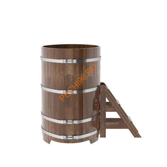 Купель для бани BentWood овальная из сращённой морёной лиственницы, 0,92х1,66 м