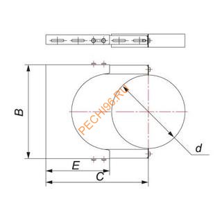 Элемент крепления к стене ВУЛКАН VHR d 120