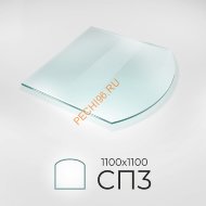 Стекло напольное СП3 1100*1100мм