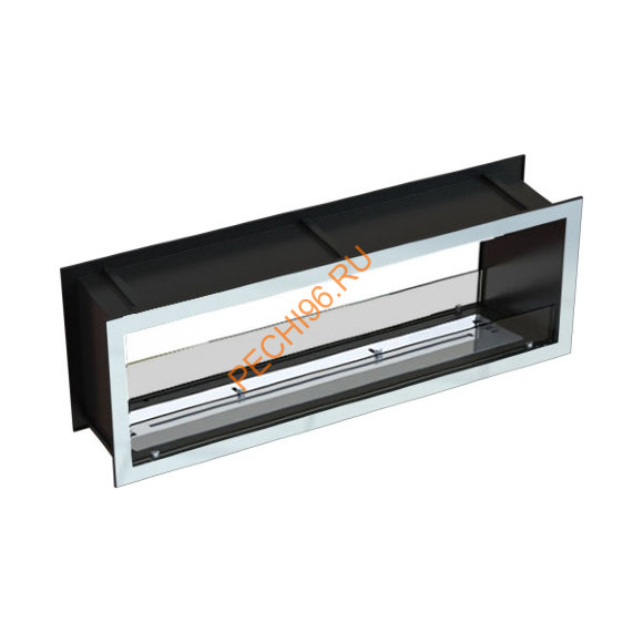 Биокамин сквозной 1400х500х300 мм, стекло тонированное, рамки нержавейка Биокамин сквозной 1400х500х300 мм, стекло тонированное, рамки нержавейка