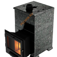 Печь банная Сибирь Дубрава-20 в облицовке классика/пироксенит