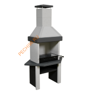 Печь-барбекю угловая Принц Сканди