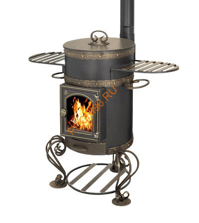 Печь под казан Везувий 12 л Шмель С