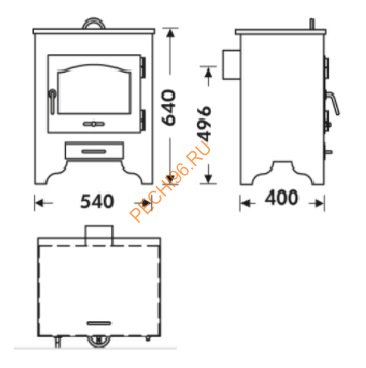 Печь-камин Panadero Oslo