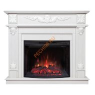 Электрокамин RealFlame Philadelphia 25,5/26 WT с очагом Evrika 25,5 LED Электрокамин RealFlame Philadelphia 25,5/26 WT с очагом Evrika 25,5 LED